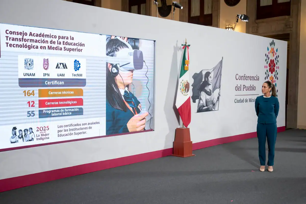 La presidenta de México anunció el nuevo bachillerato general