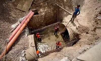 socavón de la avenida Malecón