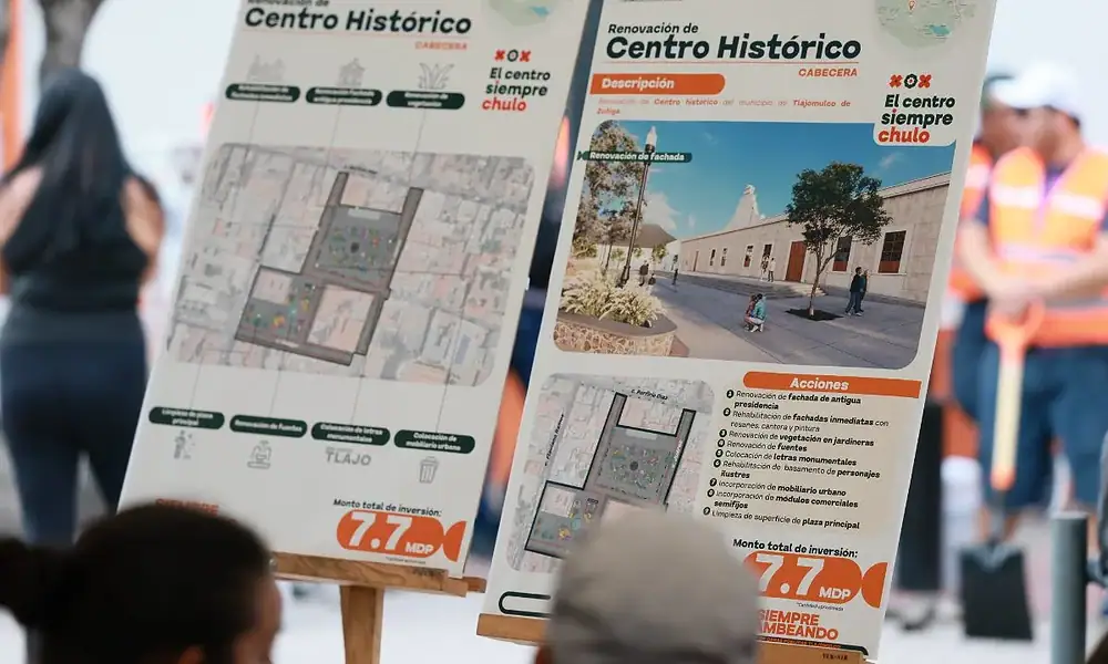 Con una inversión de 7.7 millones de pesos se intervendrá el Centro de Tlajomulco