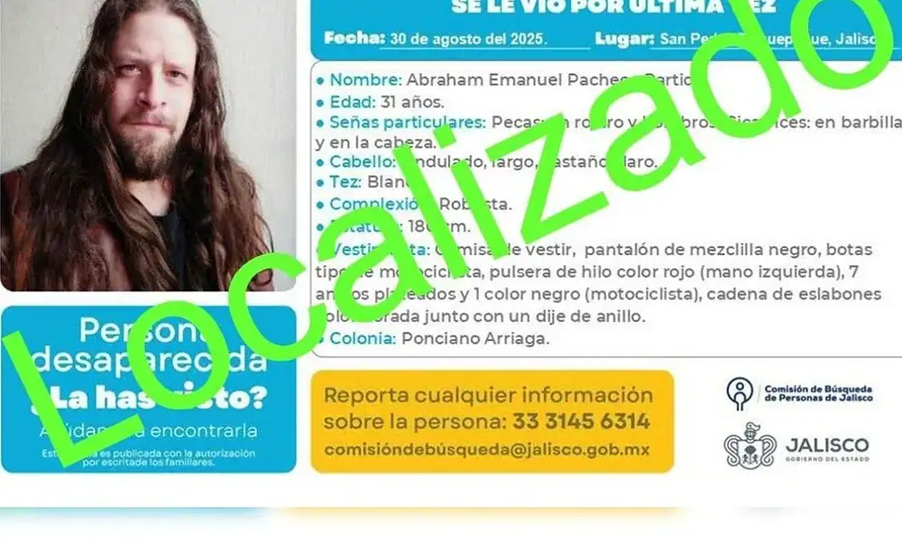 Profesor es localizado por la Fiscalía de Jalisco