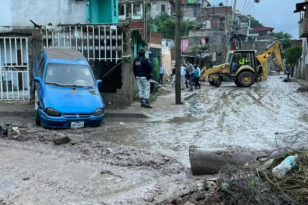 Zona afectada en La Martinica