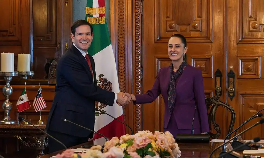 El secretario de Estado de Estados Unidos, Marco Rubio, se reunió con la presidenta Claudia Sheinbaum.