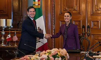 El secretario de Estado de Estados Unidos, Marco Rubio, se reunió con la presidenta Claudia Sheinbaum.