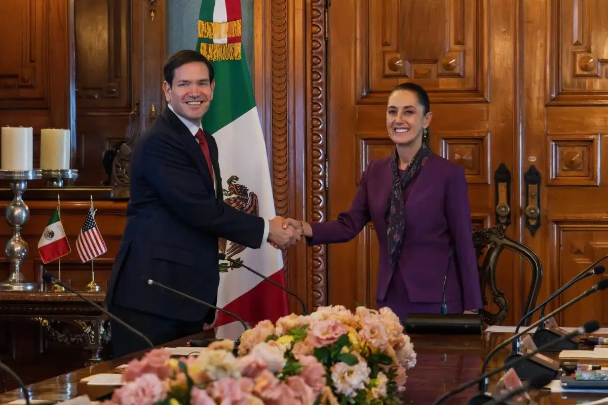 El secretario de Estado de Estados Unidos, Marco Rubio, se reunió con la presidenta Claudia Sheinbaum.