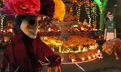 Mundial 2026: Tlaquepaque dedica su altar de muertos a Pelé.