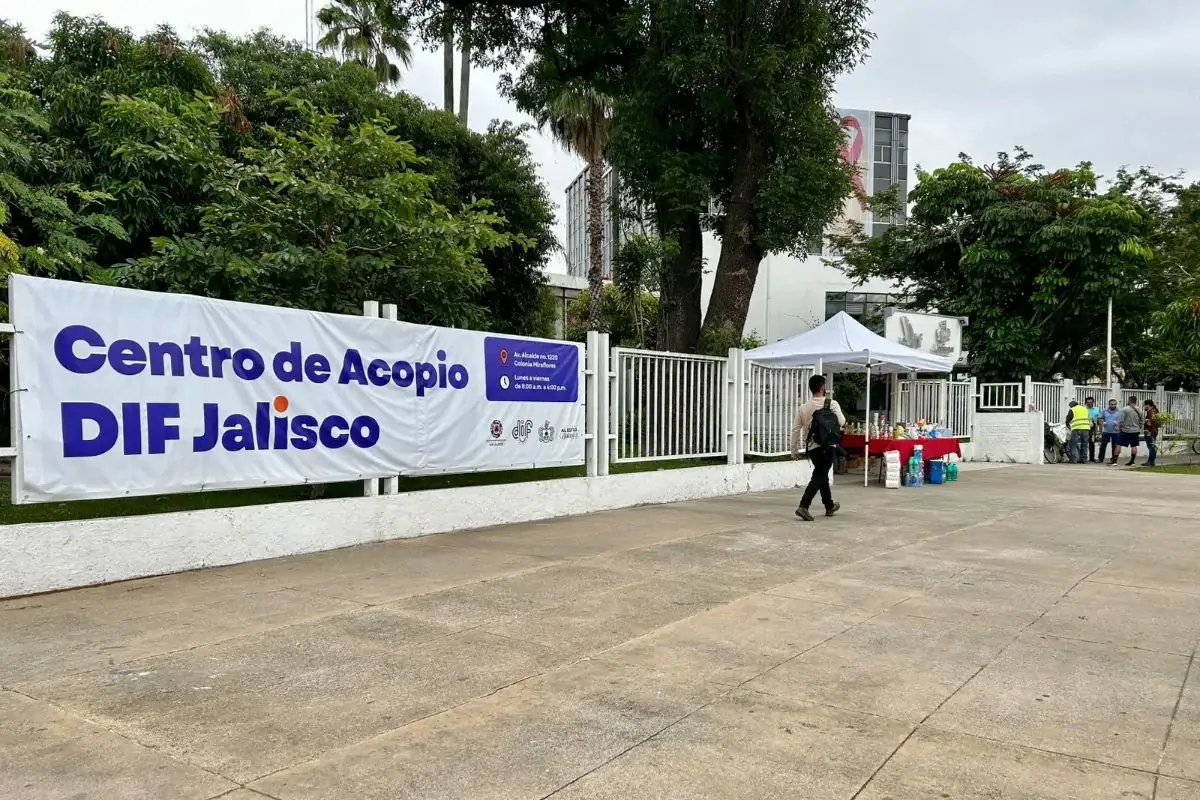 Centro de acopio de DIF Jalisco para apoyar a daminificados