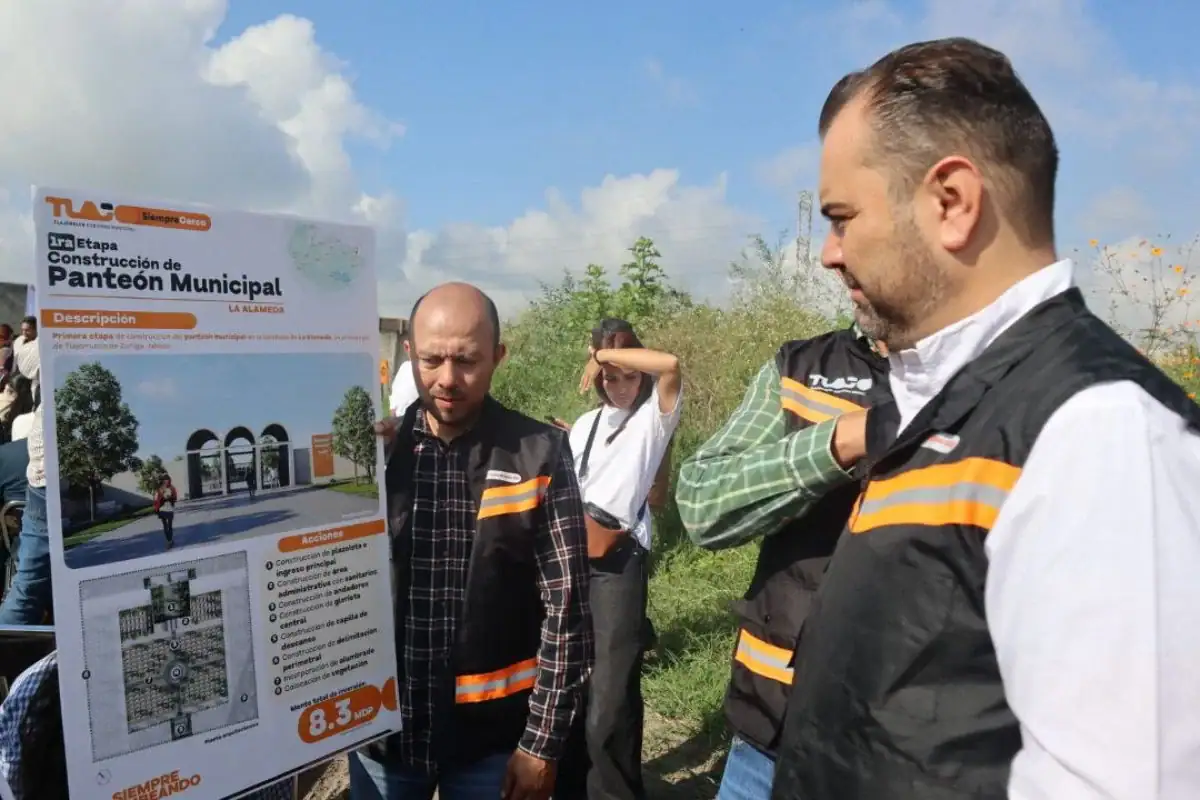 El alcalde Gerardo Quirino Velázquez da inicio a la construcción del nuevo panteón municipal en La Alameda, Tlajomulco.
