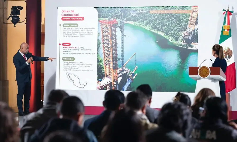 El programa de Infraestructura Carretera a cargo de la Secretaría de Infraestructura, Comunicaciones y Transportes (SICT) del Gobierno Federal, registra un avance del 60 por ciento.