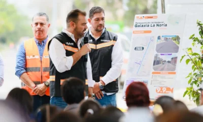 El alcalde Gerardo Quirino entrega la rehabilitación de calles en Galaxia La Noria, Tlajomulco