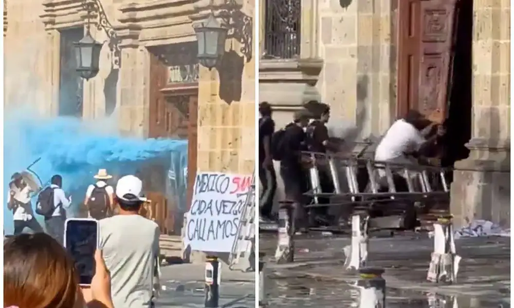 Detienen a 44 personas tras disturbios en Guadalajara; tres tienen antecedentes