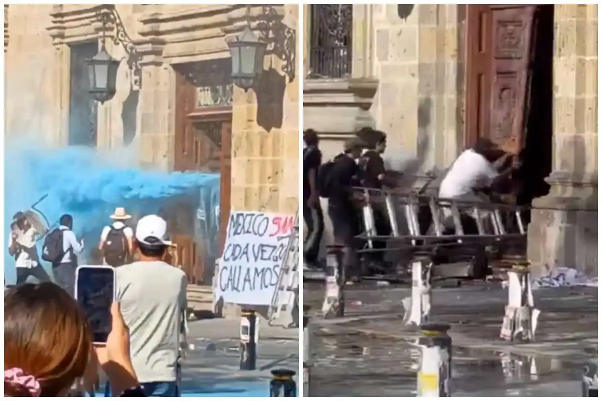 Detienen a 44 personas tras disturbios en Guadalajara; tres tienen antecedentes