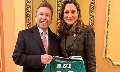 Lemus se reúne con congresistas estadunidenses en el Capitolio