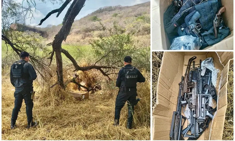 Localizan armas en Techaluta