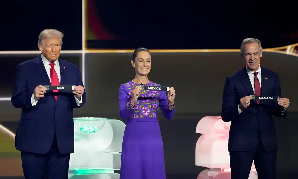 La Presidenta Claudia Sheinbaum en el Sorteo del Mundial