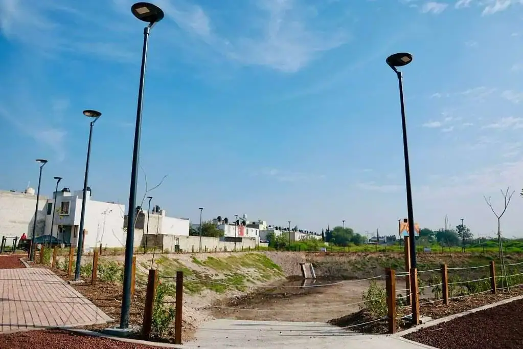 Inauguran rehabilitación del vaso regulador Cuatro Estaciones en Tlajomulco