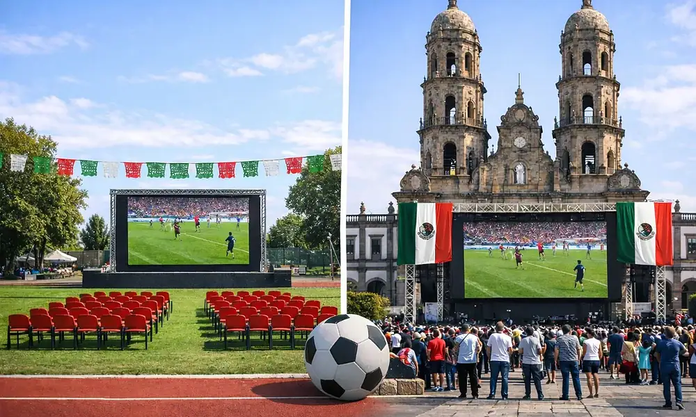Zapopan instalará tres Public View para el Mundial de Futbol 2026