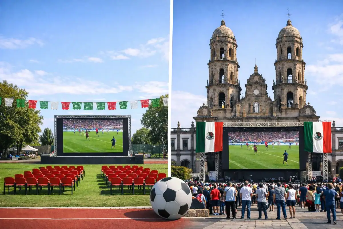 Zapopan instalará tres Public View para el Mundial de Futbol 2026