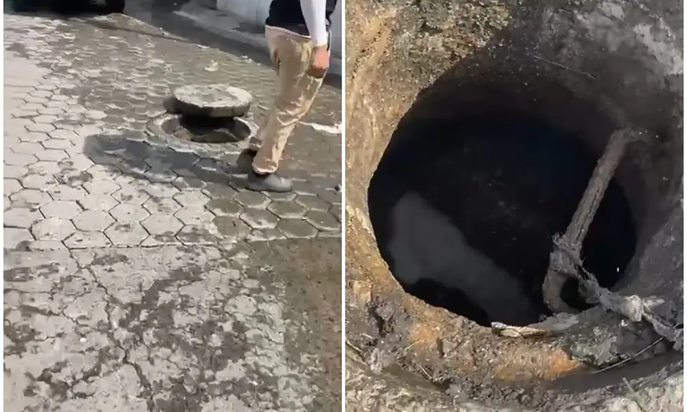 Descartan riesgo por agua rosada en alcantarilla de San Agustín