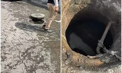 Descartan riesgo por agua rosada en alcantarilla de San Agustín