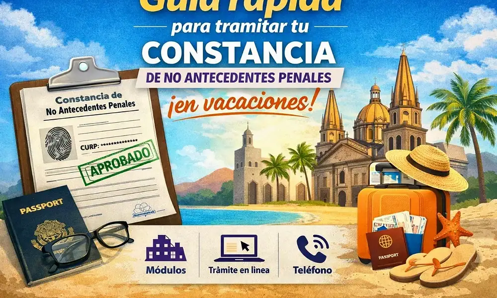 Guía para tramitar tu constancia de no antecedentes penales… ¡En vacaciones!