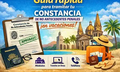 Guía para tramitar tu constancia de no antecedentes penales… ¡En vacaciones!