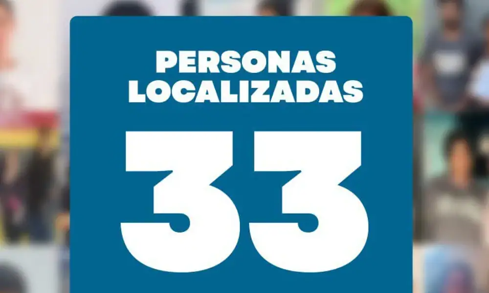Fiscalía localiza 33 personas más en la última semana