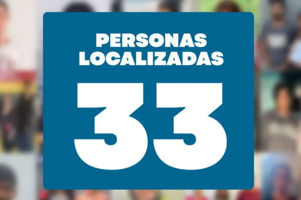 Fiscalía localiza 33 personas más en la última semana