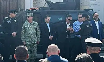 Lemus entrega equipamiento a Policía de Jalisco y Policía Metropolitana