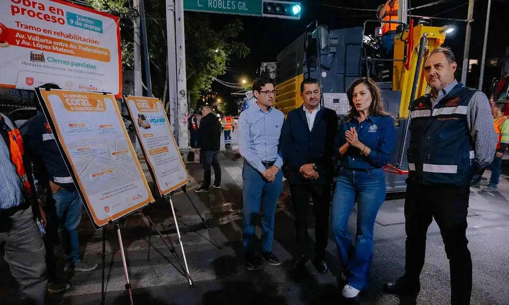 Durante la noche rehabilitarán vialidades principales de Guadalajara