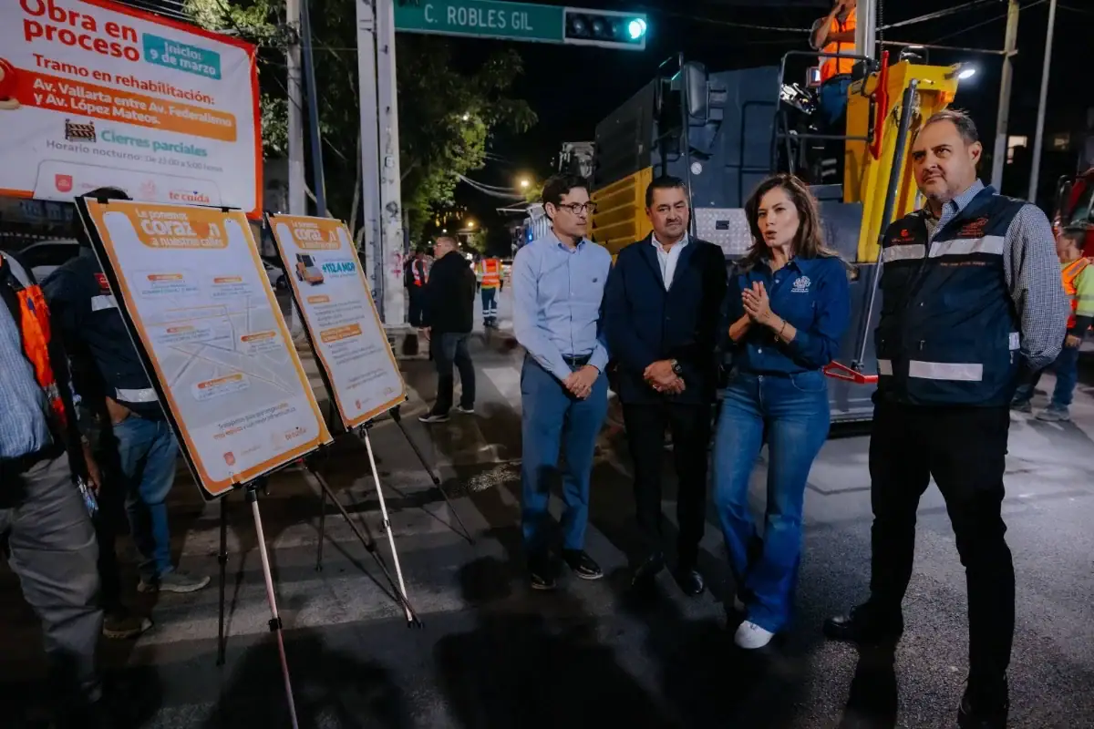 Durante la noche rehabilitarán vialidades principales de Guadalajara