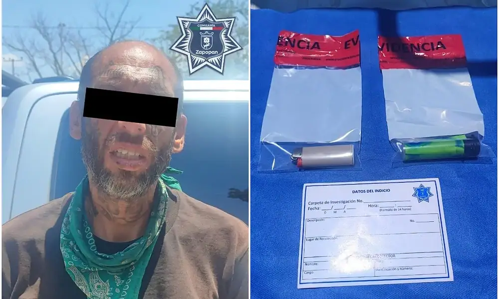 La Policía de Zapopan detuvo a un hombre que presuntamente es responsable de provocar un incendio forestal en el Bosque de La Primavera.