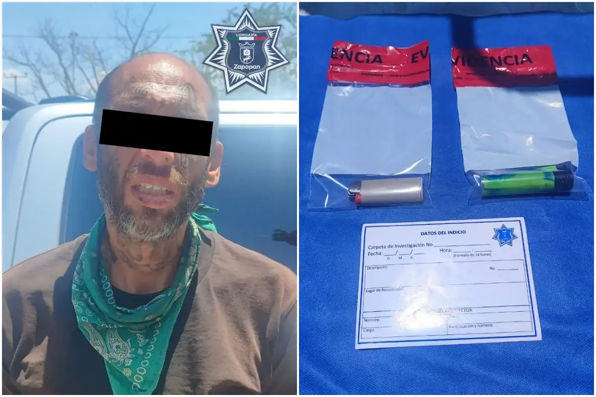 La Policía de Zapopan detuvo a un hombre que presuntamente es responsable de provocar un incendio forestal en el Bosque de La Primavera.