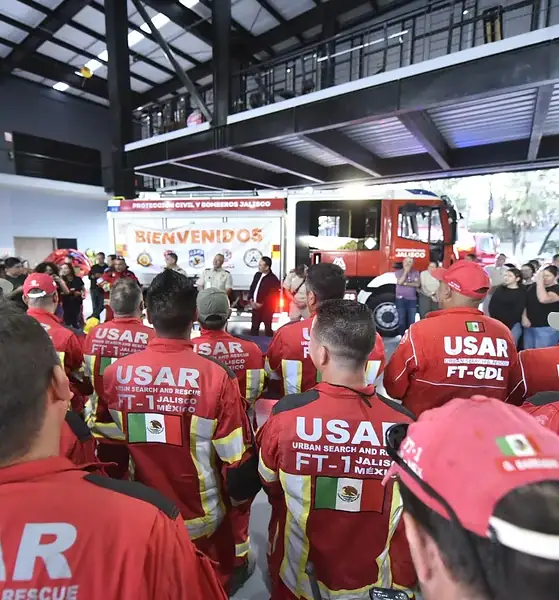 Regresa equipo USAR Jalisco tras operativo de rescate en mina de Sinaloa