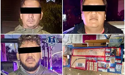 Detienen a tres por robo de autopartes en Arcos de Zapopan