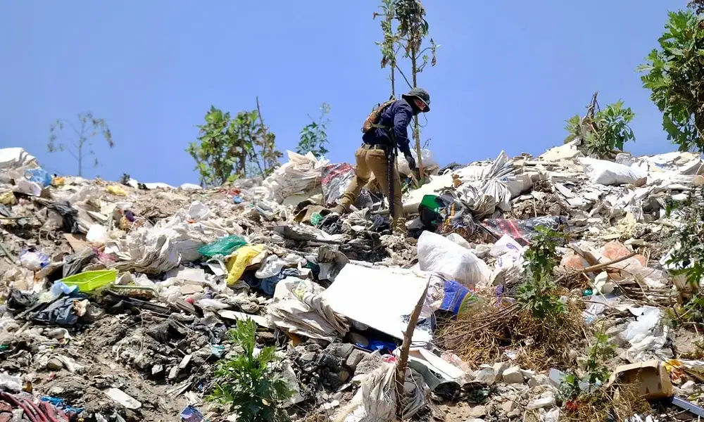Realizan operativo de búsqueda en el Cerro del Cuatro; localizan resto óseo