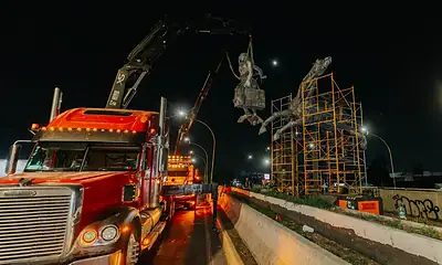 ‘Las Tres Gracias’ dejan Lázaro Cárdenas; ahora estarán en Plaza de la República