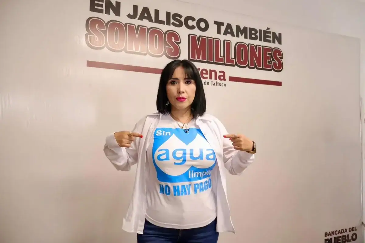 ‘Sin agua limpia no hay pago’, propone diputada morenista en Jalisco
