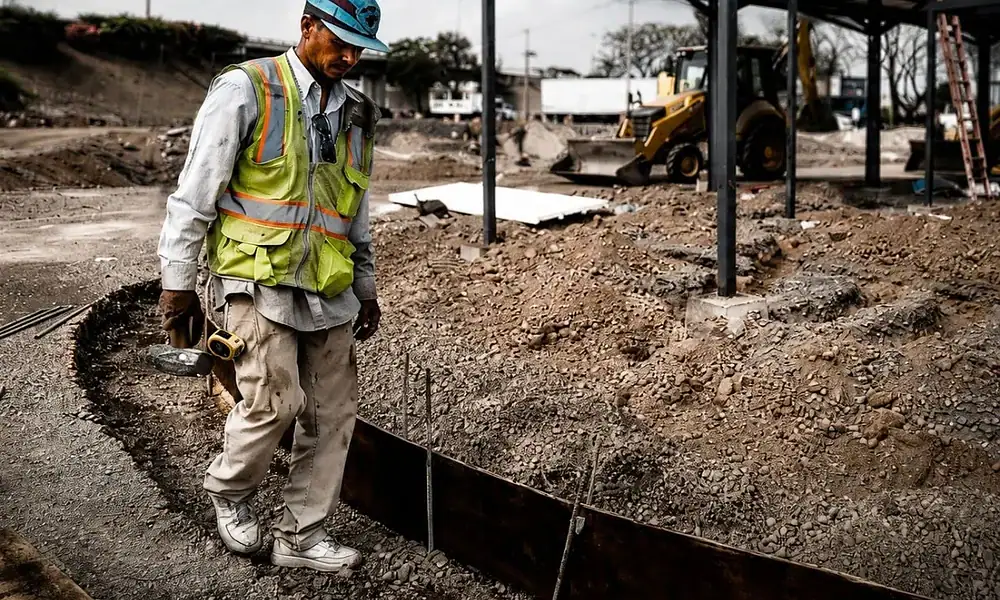 Patio para vehículos de plataforma en aeropuerto alcanza 85% de avance