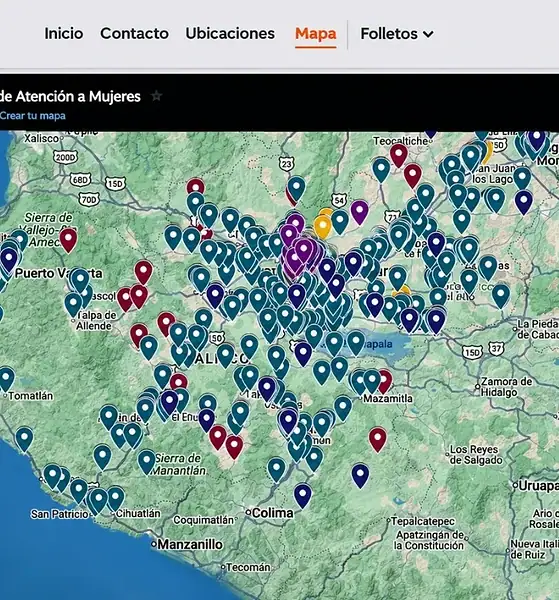 Jalisco lanza mapa digital con 2 mil 246 puntos seguros para mujeres en todo el estado