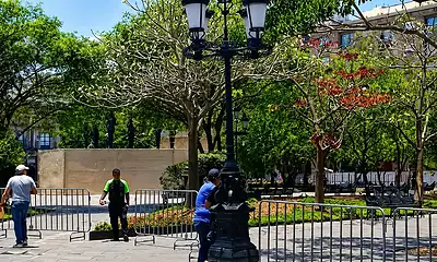 Cierran Plaza de Armas por instalación del Pabellón Gastronómico del FIFA Fan Fest