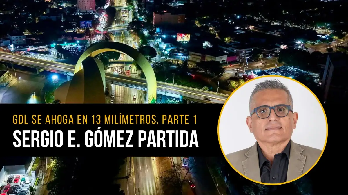 Guadalajara se ahoga en trece milímetros