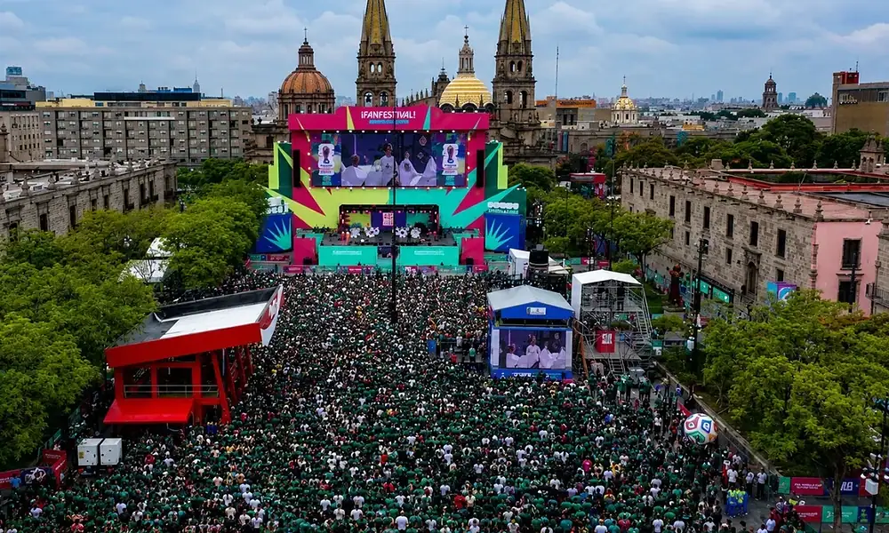 El arranque del Mundial 2026 reunió a 38 mil personas en el Centro Histórico de Guadalajara