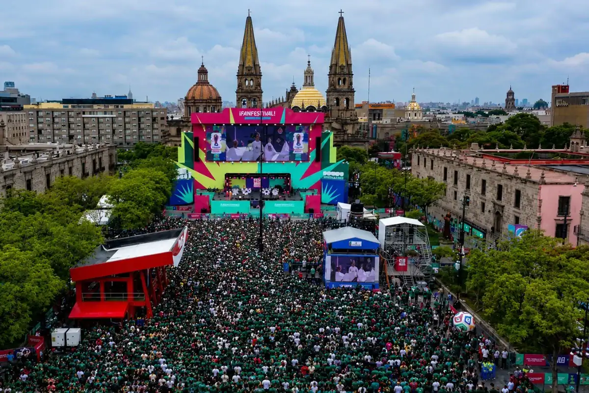 El arranque del Mundial 2026 reunió a 38 mil personas en el Centro Histórico de Guadalajara