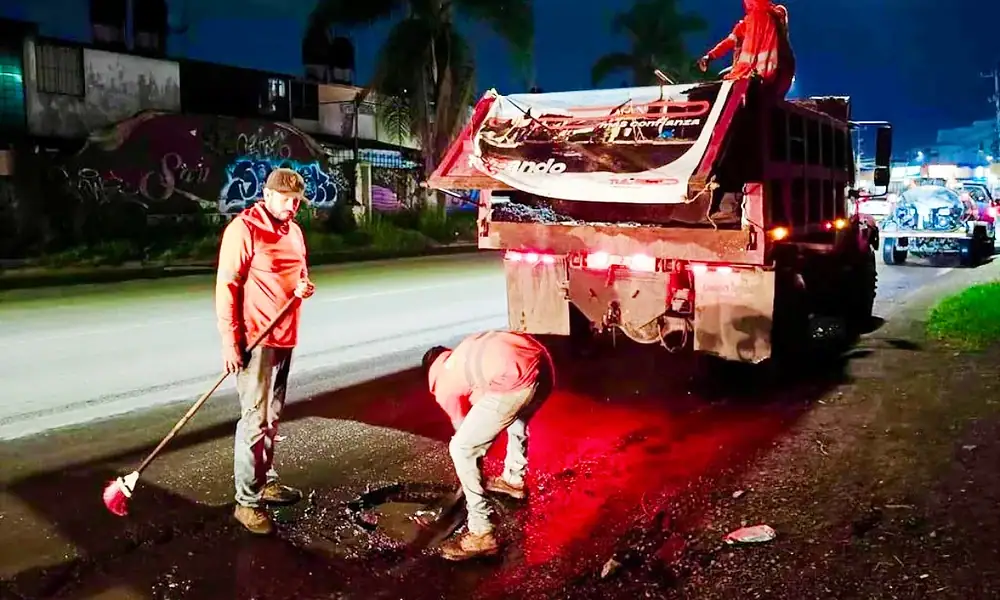 Más de 3 mil metros cuadrados de baches se repararon durante el temporal: Tlajomulco