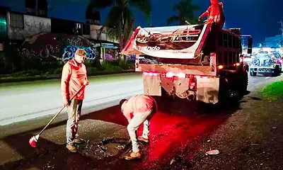 Más de 3 mil metros cuadrados de baches se repararon durante el temporal: Tlajomulco
