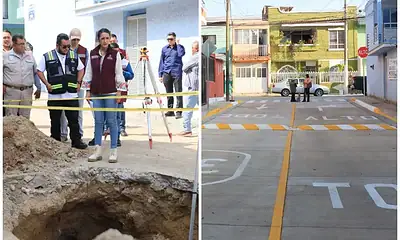 Tlaquepaque reconstruyó calle tras socavón; acusa omisión del Siapa