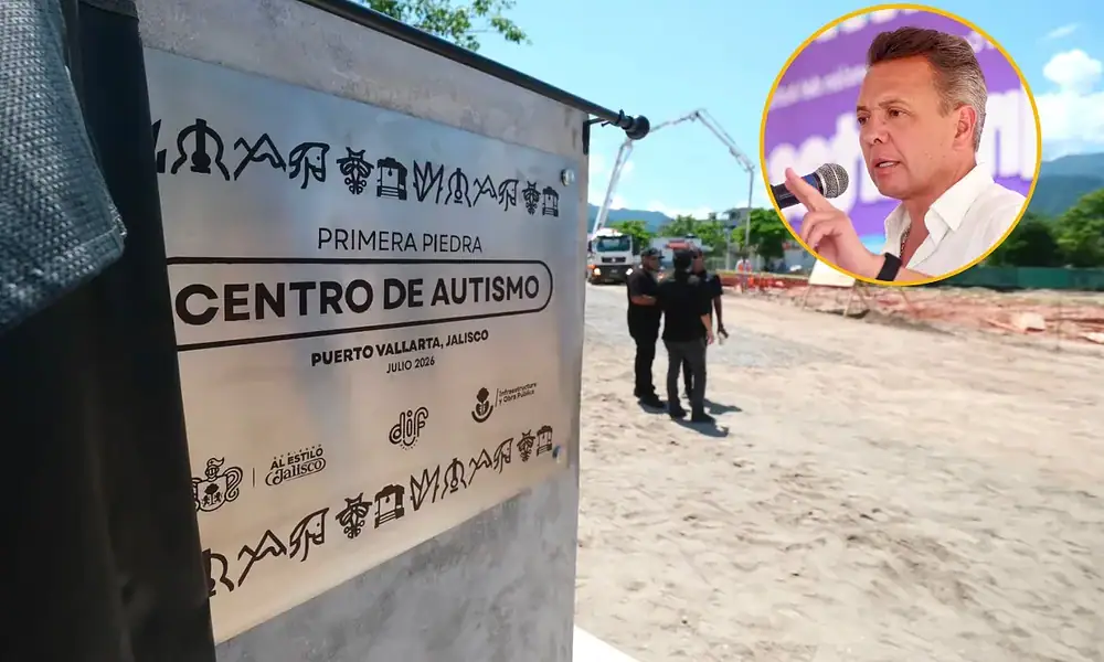 Autoridades participan en el arranque de la construcción del Centro Regional de Autismo y Discapacidad Intelectual de Puerto Vallarta, proyecto que contará con una inversión inicial de 80 millones de pesos.