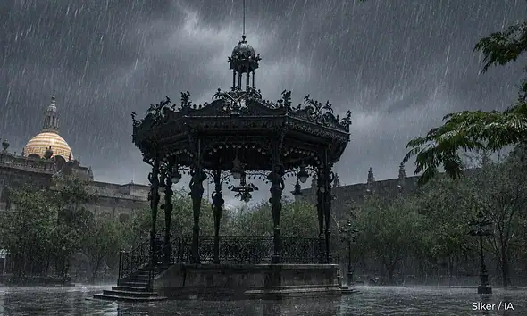 Nubes de tormenta cubren la Zona Metropolitana de Guadalajara, donde se prevén lluvias durante la tarde y noche de este miércoles 29 de julio.