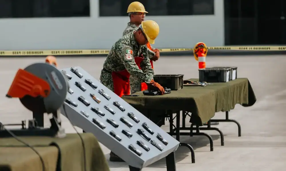 Destruyen 509 armas y casi 44 mil cartuchos en Jalisco