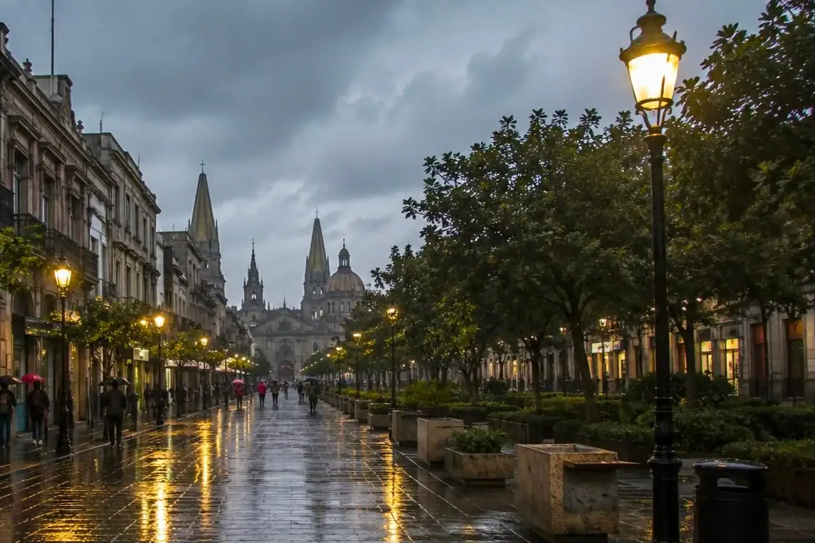 Lluvias en Zona Metropolitana de Guadalajara.